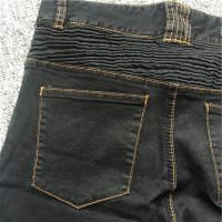 Clásicos Jeans De Motocicleta Negros Y Azules Con Protección De Rodilla Y Cadera Pantalones De Carreras Motocross Para Motorbike Ciclismo Protección Contra Choques - details 4