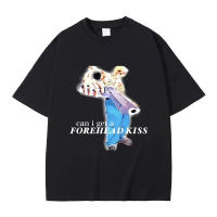 Camiseta Gráfica De Esqueleto Con Beso En La Frontal Diseño Divertido Para Hombres Y Mujeres Algodón Puro Camiseta Casual De Verano - details 1