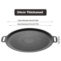 Sartén De Asado Al Aire Libre 34CM Antiadherente Placa De Grill Para Barbacoa Coreana Asado Y Fritura Cocina Y Camping - details 14