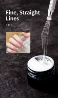 Herramienta De Dibujar Uñas Multifuncional Con Siete Pines Brooma Herramienta De Textura Para Pintura De Uñas DIY Pluma Bendecida De Pavo Real - details 3