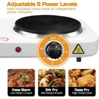 Cocina Eléctrica Doble Estufa Con Potencia 2000w ,Dos Fuego Antiadherente - details 3
