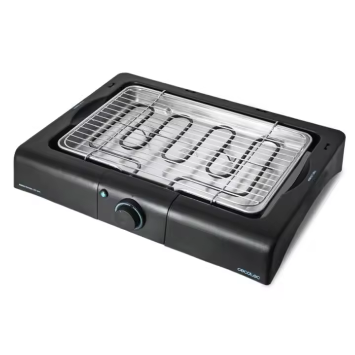 Barbacoa Eléctrica de Sobremesa Cecotec PerfectSteak 4200 – 2400 W, Acero Inoxidable, Altura Ajustable en 3 Niveles - 1