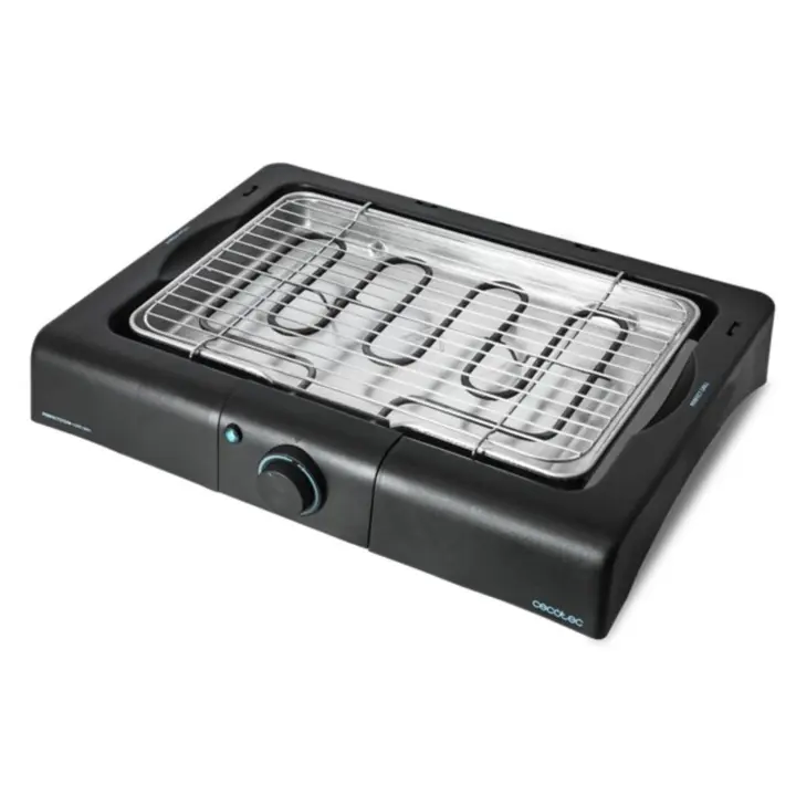 Barbacoa Eléctrica de Sobremesa Cecotec PerfectSteak 4200 – 2400 W, Acero Inoxidable, Altura Ajustable en 3 Niveles - 1