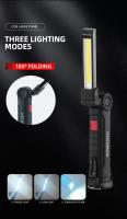 Linterna LED Recargable USB Para Camping Con Imán Y Gancho Impermeable Modo De Iluminación Adecuado Para Trabajo Nocturno - details 1