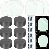 Lámparas LED 3D Luz Nocturna Con Control Remoto Inteligente Y Cable USB RGB Para Decoración De Dormitorio Regalos - details 13
