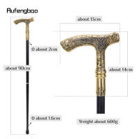 Bastón Elegante De 90cm Con Patrón De Águila Bicolor De Rusia Para Fiesta Y Cosplay Punta De Goma Material De Acero Decorativo - details 2