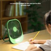 Ventilador de escritorio pequeño de pared para cocina y dormitorio, de tres velocidades, de alta velocidad y larga duración. - details 4