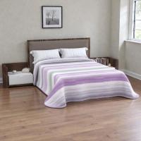 Colcha Reversible  | Colcha Ligera de Verano Laika Lila en Microfibra Transpirable | Colores Neutros | Tamaños para Cama de 90 a 150 cm - details 1