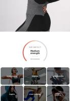 Traje de Yoga transpirable sin costuras para mujer, ropa de Fitness de verano, conjunto de tres piezas de secado ajustado, zapatos deportivos, accesorios de ropa - details 3
