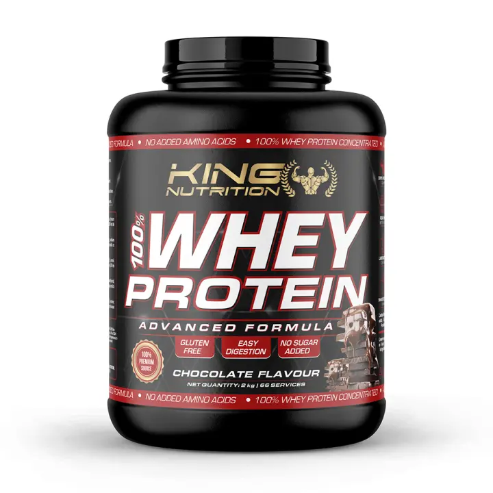 100% Whey Protein 2kg King Nutrition Proteina Concentrada* - 1