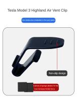 Ganchillo Para Bolsa De Guantes Y Salida De Aire De Tesla Modelo 3 Highland 2024 Accesorio Para Ventilador Fresador M3H Clip De Plástico - details 1