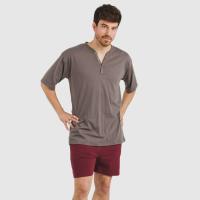 TRAMAS+ Pijama Botones de Hombre con Manga corta y Pantalón corto, Primavera y Otoño, Conjunto de Ropa para Dormir - details 2