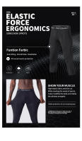 Pantalones De Compresión De Talla Completa Para Hombre SONECHOKI Tights De Correr Secado Rápido Leggings De Baloncesto Con Cintura Elástica - details 2