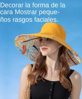 Sombrero De Pescador Doble Cara Para Mujer Xinbaoguan 100% Algodón Protección Solar Amplio Para El Verano Estilo Casual - details 5
