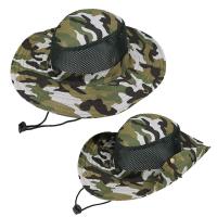 Sombrero De Pescar Y Camuflaje Transpirable Para Hombres Y Mujeres Protección Solar Amplia Para Acampar Y Senderismo - details 9