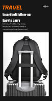 Mochila Para Hombre Impermeable De Gran Capacidad Estilo Casual Con Compartimento Para Computadora Mochila De Viaje Negocios Y Estudiante - details 13