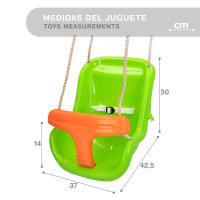 Asiento columpio infantil c/cinturón y altura ajustable CB Toys - details 5