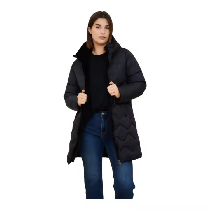 Everlyx - Abrigo midi acolchado - Forro de pelo y Materiales Reciclados - Modelo Greta - 4178 - 1