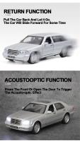 Modelo De Coche De Escala 1:32 Benz S-W140 En Aleación Con Cuerpo De Metal Y Chasis De Plástico Regalo Para Niños Con 4 Puertas Abiertas Y Función Retroceso - details 3