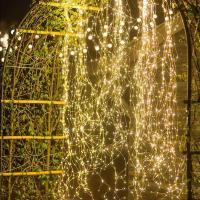 1 Pack De Luces De Cadena Solar 200 LED Para Jardín Decoración De Navidad Luz De Vinilo Impermeable De Catarata De Hidroponía - details 6