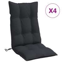 vidaXL Cojines para silla respaldo alto 4 uds tela Oxford cuadros Color Gris,  Beige,  Verde y mas Cojín Decorativo de Asiento Cojines de muebles de salon - details 11