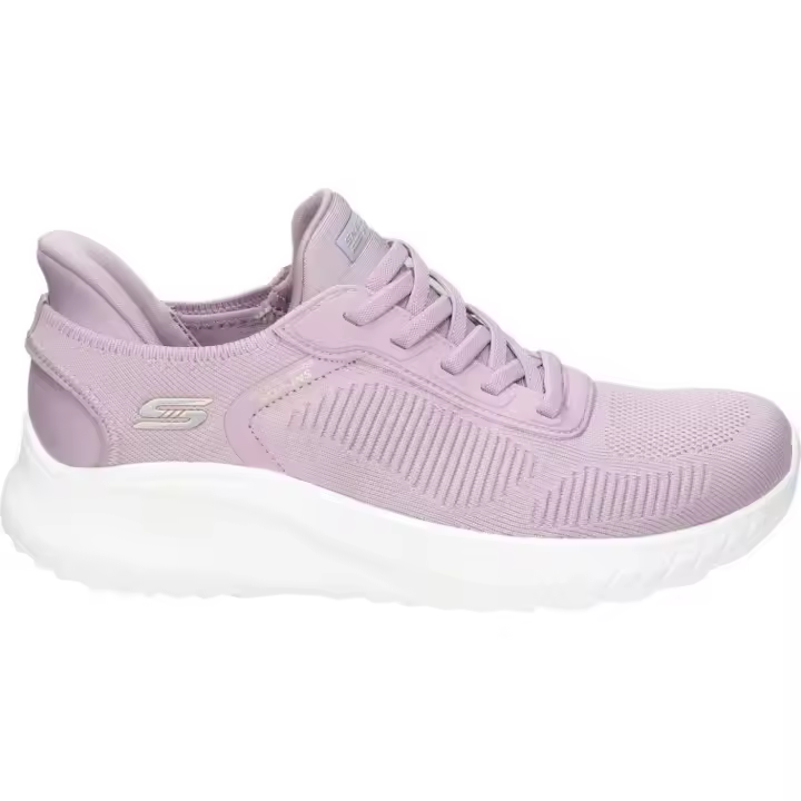 SKECHERS | Zapatillas Skechers Slip-ins: BOBS Sport Squad Chaos para Mujer – Deportivas en Color Morado – Sneakers Slip Ins – Sin Cierre – Memory Foam – Apto para Lavadora – Vegan – Cómodas – Modelo 117497-LAV - 1