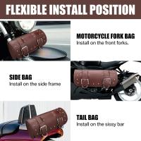 Bolsa De Sillín De Motocicleta De Cuero PU Para Harley Chopper Bobber Cruiser Sportster XL 883 1200 Bolsa De Herramientas Delantero Y Trasero - details 26