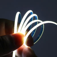 Tira LED COB Flexible 3MM Ancho Para Decoración Del Hogar 384Leds/M 3000K 4000K 6000K Calor/Natural Blanco DC 12V 24V Sin Protección Contra El Agua - details 3