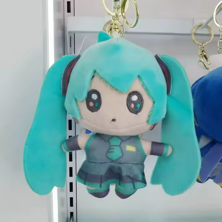 Llavero De Peluche Kawaii Para Niñas Colgante De Muñeca Verde Rosa Para Mujeres Y Niños Bolsa De Mano Colgante De Muñeca Regalo - 1