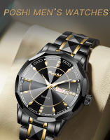 Reloj De Pulsera Masculino POshi 983 De Moda Con Calendario Y Semana Display Material De Aluminio Resistente Al Agua Regalo Top - details 0