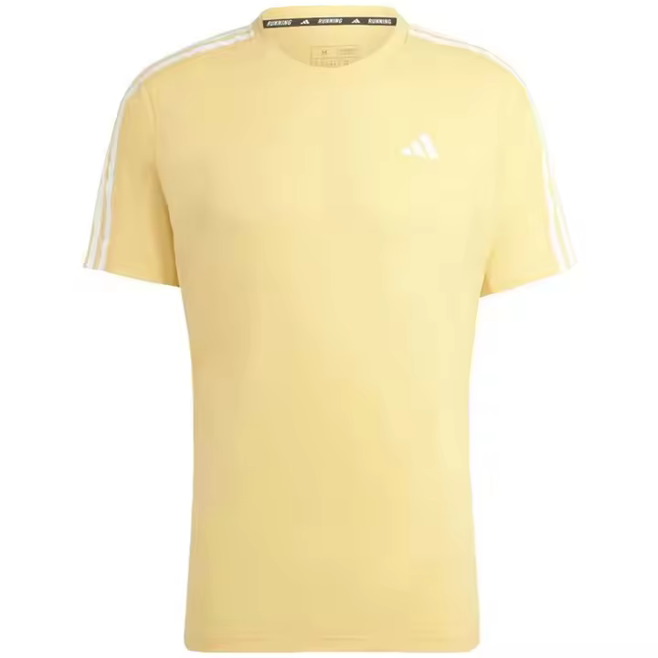 Camiseta de Manga Corta Adidas Own The Run para hombre en color amarillo - 1