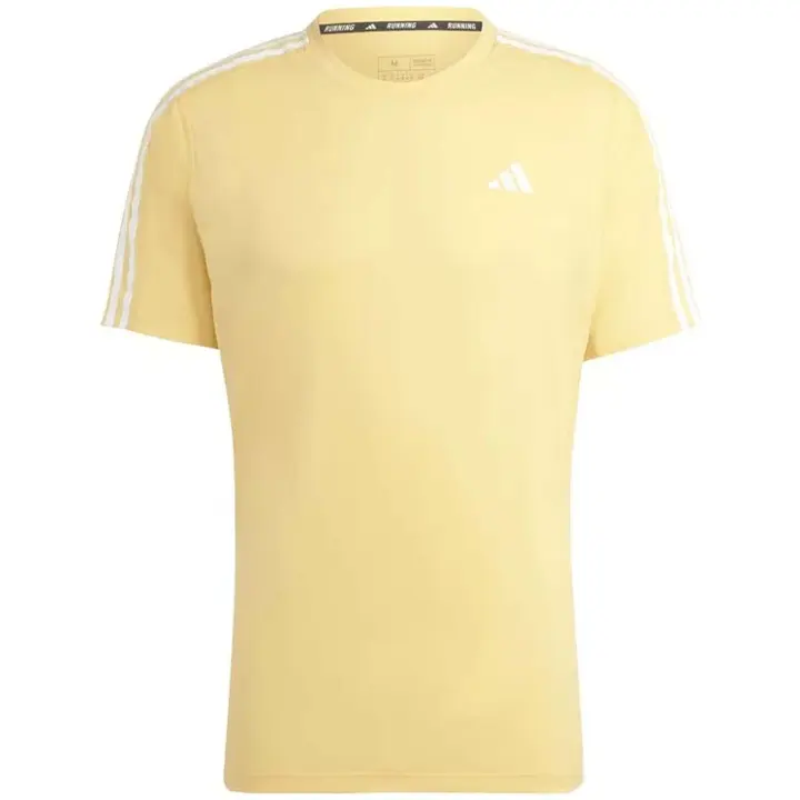 Camiseta de Manga Corta Adidas Own The Run para hombre en color amarillo - 1