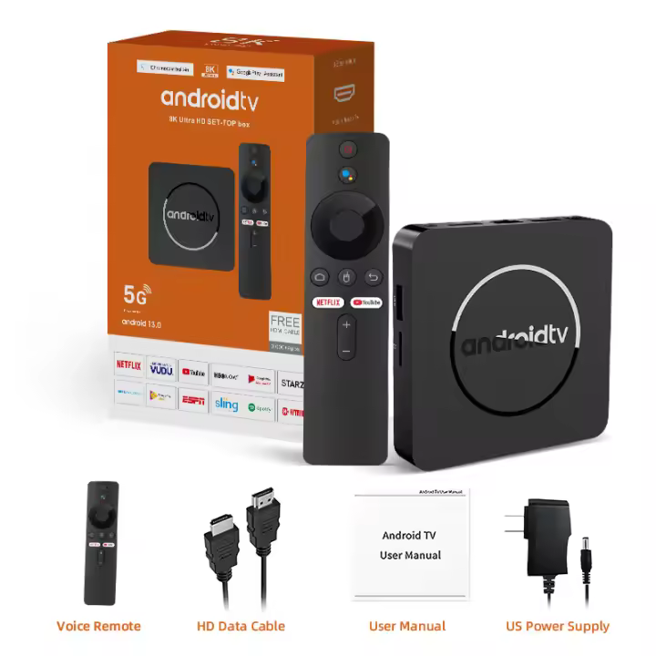 Q1 ATV Android 13 8K HDR Smart TV Box Allwinner H313 2GB16GB Dual Wifi BT5.0 decodificador reproductor multimedia estéreo envolvente Youtube - 1