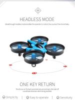 JJRC H36 2.4G Mini Dron RC Cuadrocóptero 4CH Juguete Dron Con Luz LED Para Niños Juguete Dron Sin Cabeza Para Niños - details 7