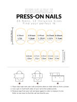 Juego De 24 Uñas Postizas Cortas Para Mujeres Y Niñas Con Diamantes Y Brillos Estilo Francés Cuadradas Blancas Y2K Arte De Uñas Falsas - details 12