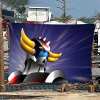 Bandera De Camping Goldorak Grendizer De Alta Calidad Impresión De Banderín De Artesanía Estilo Ambiente Para Exterior E Interior - details 9