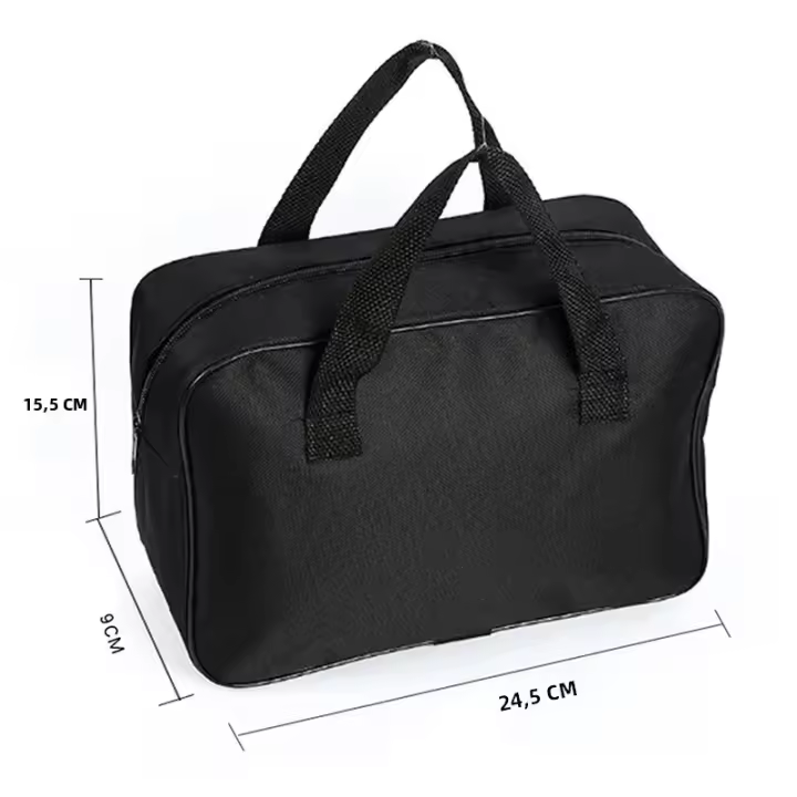 Bolsa Organizadora Negra Para Herramientas De Compresor De Aire De Coche Caja De Almacenamiento Portátil Con Manija Para Hombres - 1