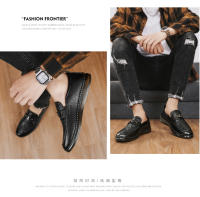 Zapatos De Cuero De Alta Calidad Para Hombre Loafers Italianos De Lujo Casual Transpirables Zapatos De Vestir Slip-on Para Conducir - details 2