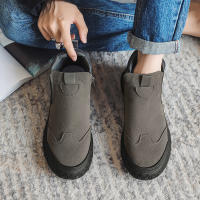 Botas Cortas Antideslizantes Y Resistentes Al Desgaste Para Hombre Estilo Británico Altas Para Otoño Zapatos De Trabajo Para Sitio De Construcción Casual - details 8
