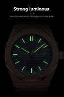 Reloj De Hombre Moda Con Correa De Aleación Y Anillo Octagonal Decorativo Movimiento De Cuarzo Alta Gama Reloj De Negocios - details 6