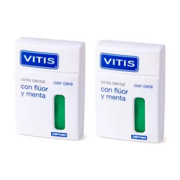 Vitis Seda Dental Con Cera Fluor Y Menta 2x 50m EL PRECIO INCLUYE 3 UNIDADES - 1
