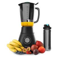 Power Black Titanium 2500MAX Go. Batidora de Vaso de 1800 W, Acero inoxidable, Cuchilla de 6 hojas con Recubrimiento de Titanio Negro y jarra de vidrio Fundido con 1,8 L, Incluye Botella Portátil - details 0
