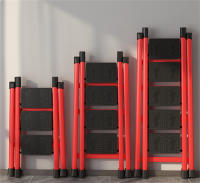 Escalera Plegable, de Tijera, de 3 5 Peldaños, Taburete, Antideslizante, Bloqueo de Seguridad, Fácil de Guardar, Carga hasta 150 kg, Ideal para Cocina, Pasillo, Garaje, Color Blanco - details 5