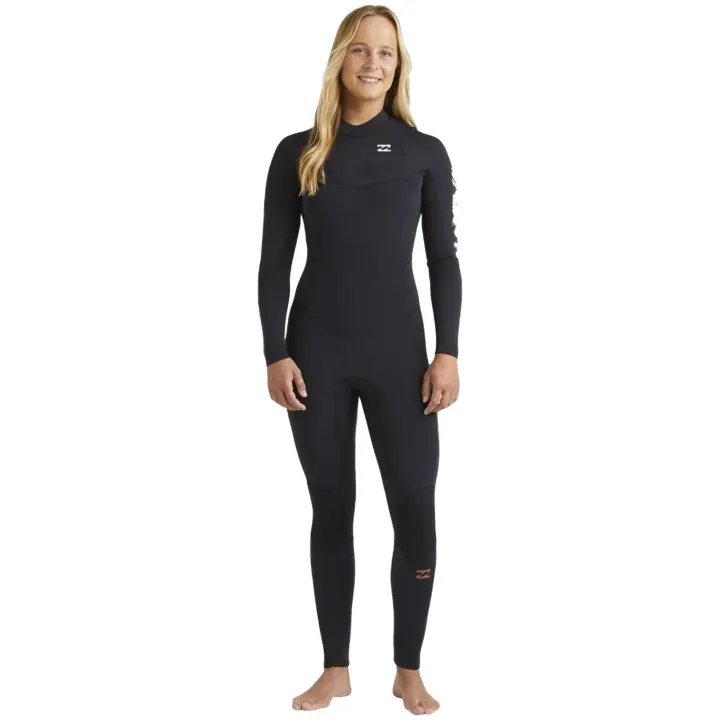 Neopreno Hombre Billabong Synergy Natural 4/3Mm Chest Zip para mujer en color negro - 1