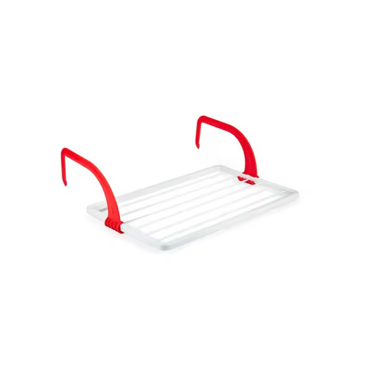 Tendedero Colgante Radiador, Tendedero de Toalla/Ropa Plegable, Tendedero Secoporte de Barra de 6 Rieles, para Exteriores o Balcón - 1