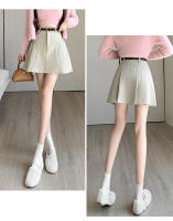 Falda Mini Plisada De Lana Para Mujer Estilo Callejero Invierno Prepa Escuela Kawaii Saias A-Line Corta Con Shorts - details 5