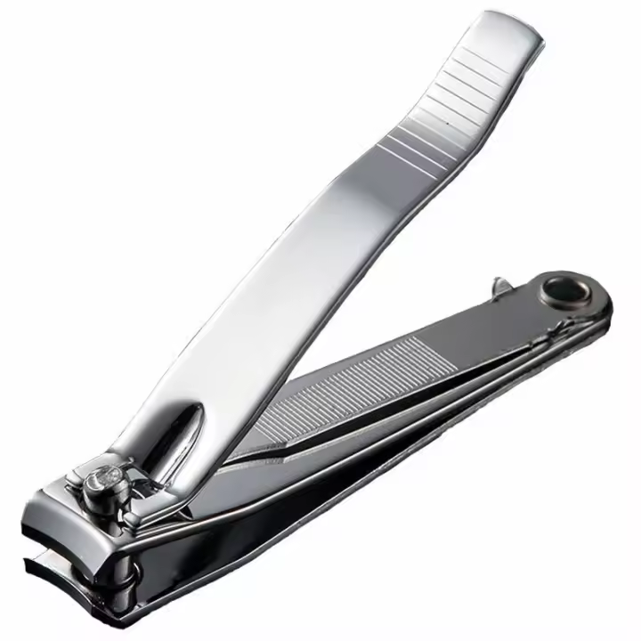 Tijeras De Uñas De Acero Inoxidable Para Adultos Hombres Y Mujeres Corte Agudo Curvo Con Limpiador De Swing Salida Herramienta De Aseo Para Manos Y Pies - 1