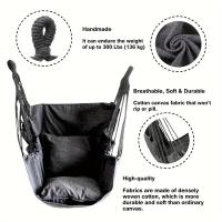 Silla De Hamaca De Tela Individual Con Base Antideslizante Y Bolsa De Almacenamiento Ideal Para Dormitorios Y Relajación - details 1