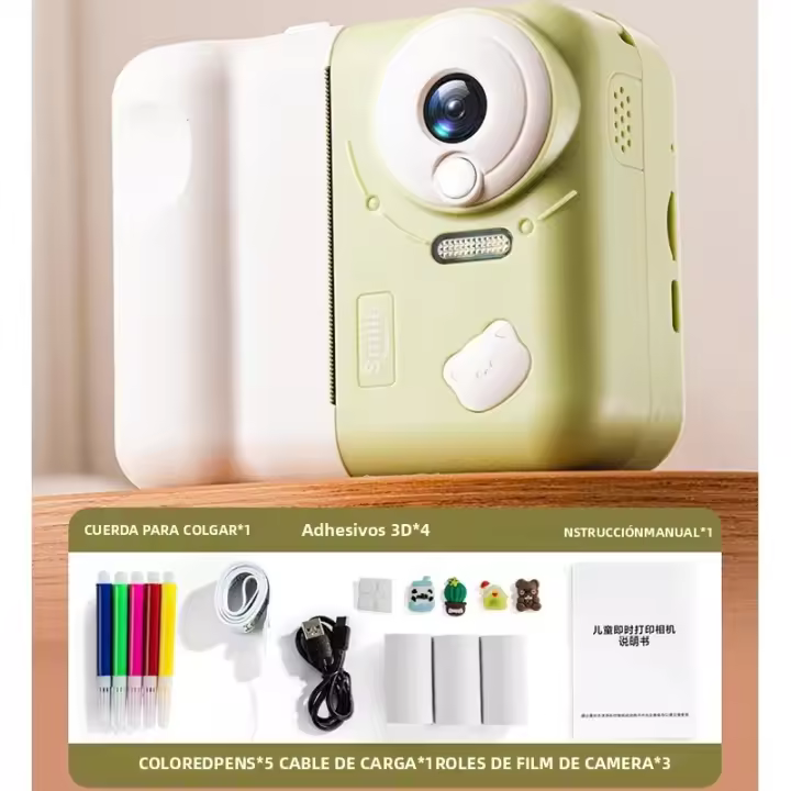 Cámara Instantánea Digital Portátil 32G Para Niñas Con Grabación De Vídeo 1080P Dibujo Interactivo Regalo De Cumpleaños Para Niños Educativo Y Divertido Tamaño 2.8 Pulgadas - 1