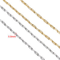 Cadenas De Acero Inoxidable Para Joyería DIY 2 Metros Cadenas Delgadas Para Pulseras Collares Anillos En Lote Al Por Mayor - details 1